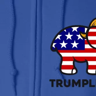 Trumplican Donald Trump 2024 Republican Elephant Gift Full Zip Hoodie