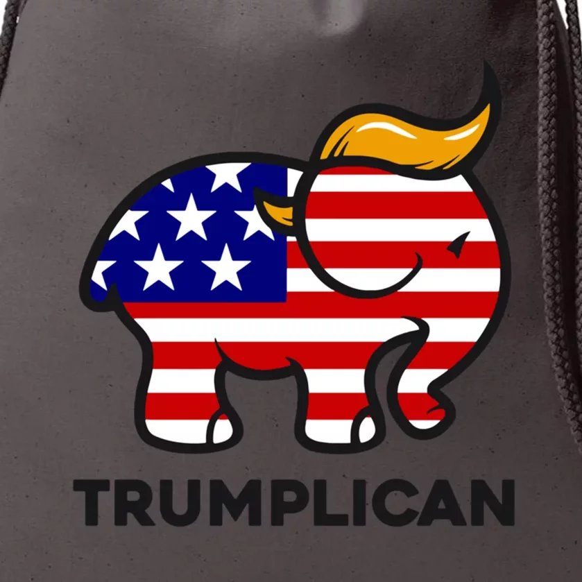 Trumplican Donald Trump 2024 Republican Elephant Gift Drawstring Bag