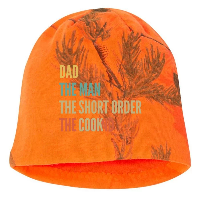 The Dad The The Short Order Cook The Legend Gift Kati - Camo Knit Beanie