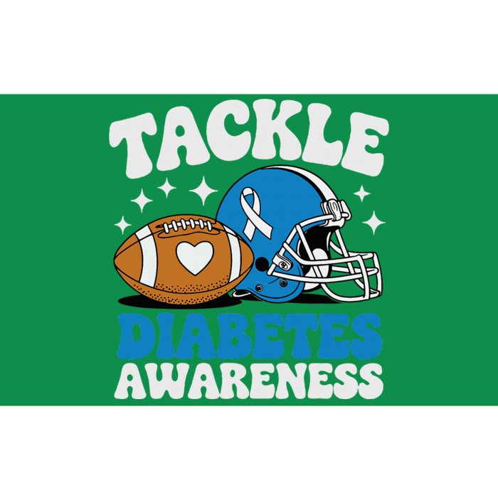 Tackle Diabetic Type 1 Blue Football Diabetes Awareness T1d Bumper Sticker