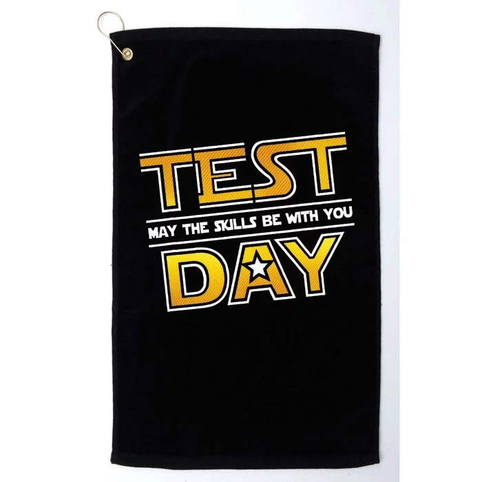 Test Day Testing May The Skills Be With You School Platinum Collection Golf Towel