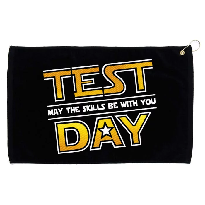 Test Day Testing May The Skills Be With You School Grommeted Golf Towel