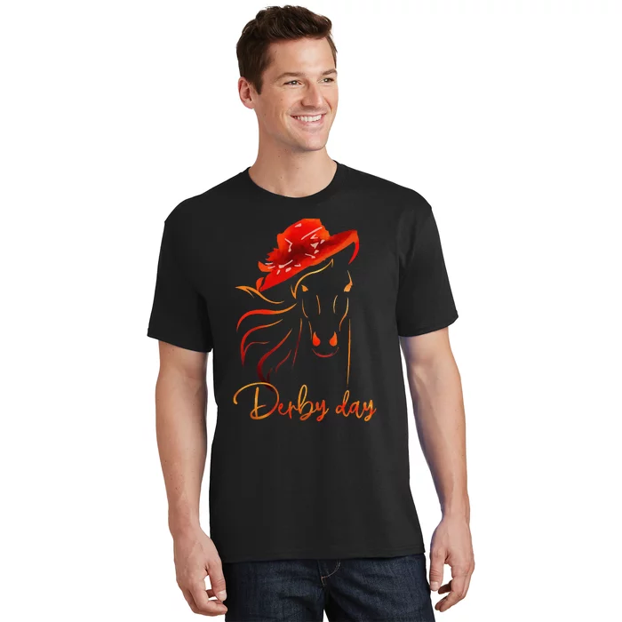 Talk Derby To Mebig Hat Cool Derby Day Horse Lover T-Shirt