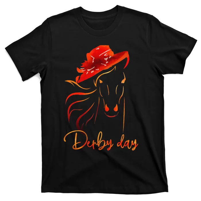 Talk Derby To Mebig Hat Cool Derby Day Horse Lover T-Shirt