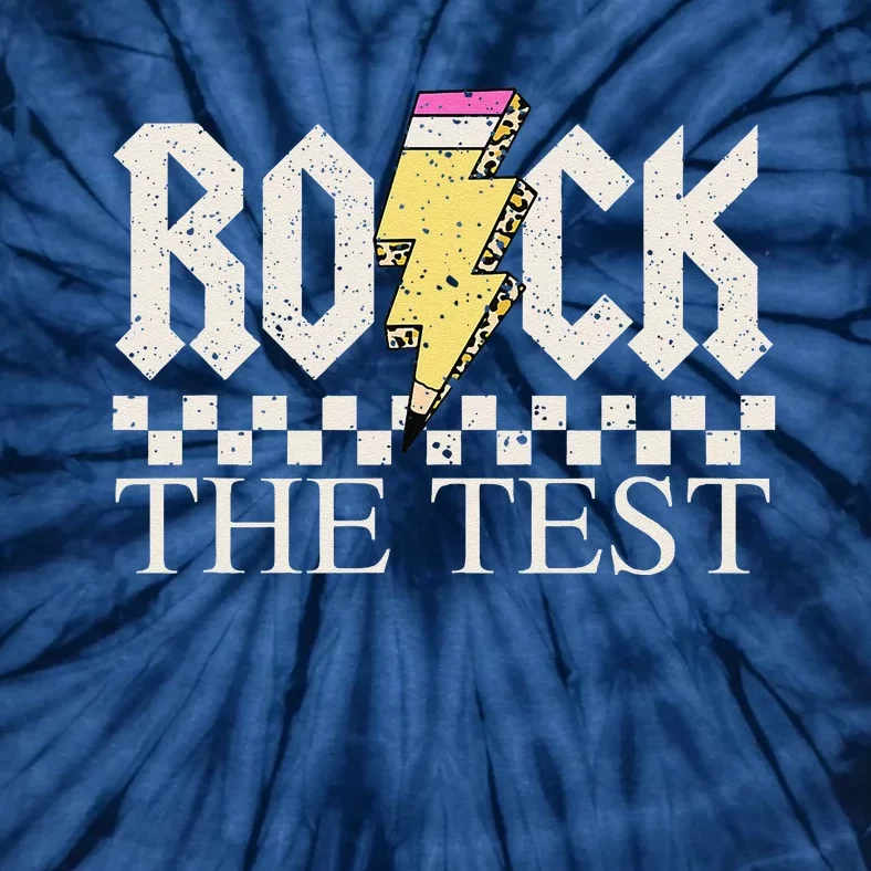 Testing Day Teacher Student Motivational Rock The Test Tie-Dye T-Shirt