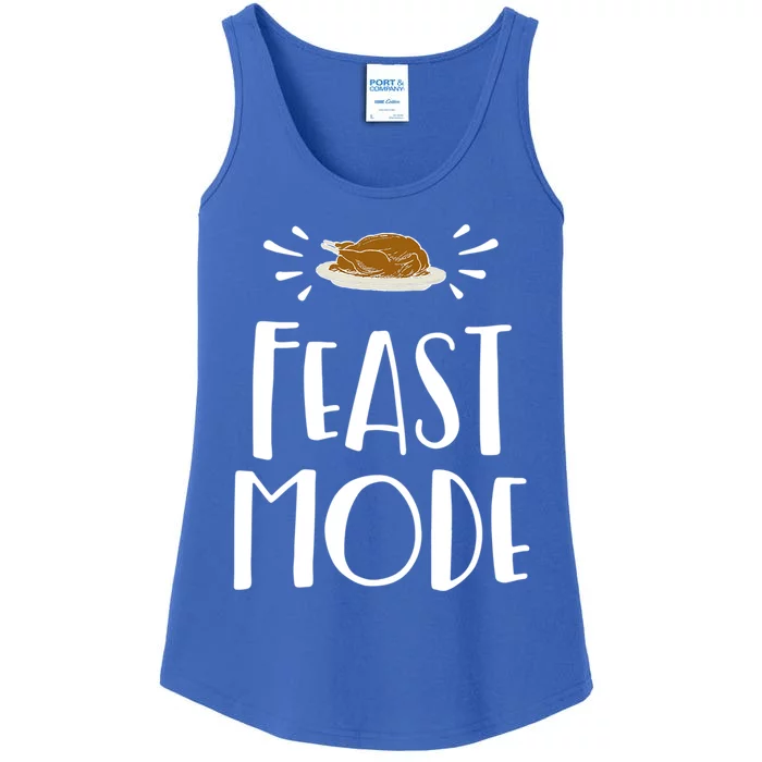 Thanksgiving Day Turkey Feast Mode Funny Family Cool Gift Ladies Essential Tank