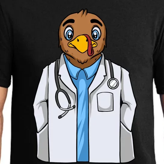 Turkey Doctor Thanksgiving Day Dr Med School Medical Student Gift Pajama Set