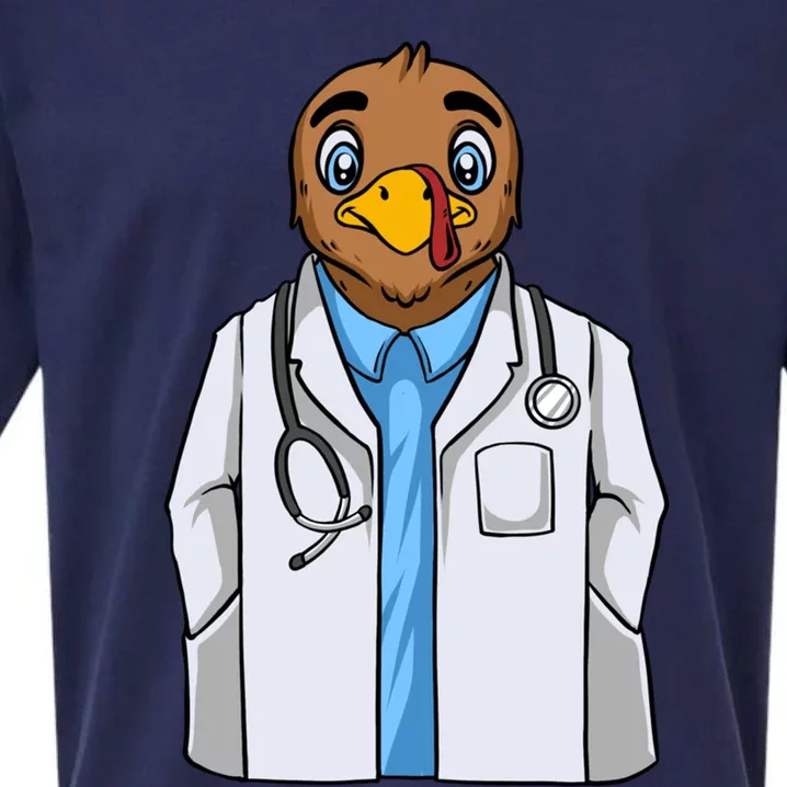 Turkey Doctor Thanksgiving Day Dr Med School Medical Student Gift Sueded Cloud Jersey T-Shirt