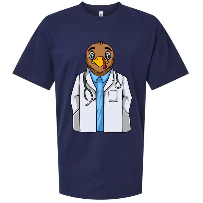 Turkey Doctor Thanksgiving Day Dr Med School Medical Student Gift Sueded Cloud Jersey T-Shirt