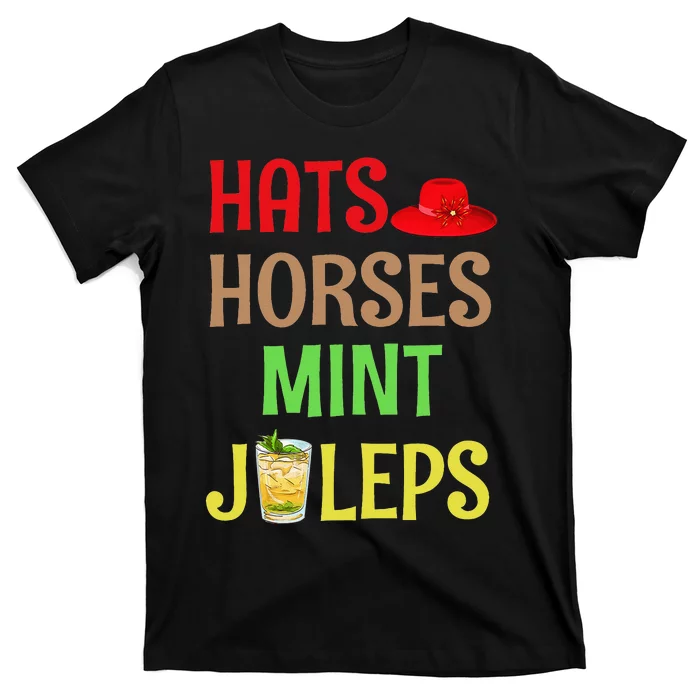 Talk Derby To Me Hats Horses Mint Juleps T-Shirt