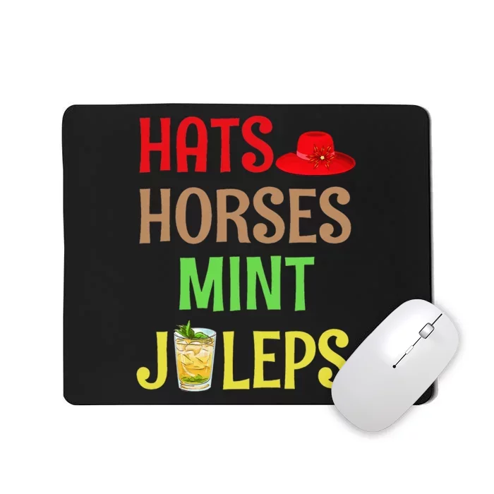 Talk Derby To Me Hats Horses Mint Juleps Mousepad