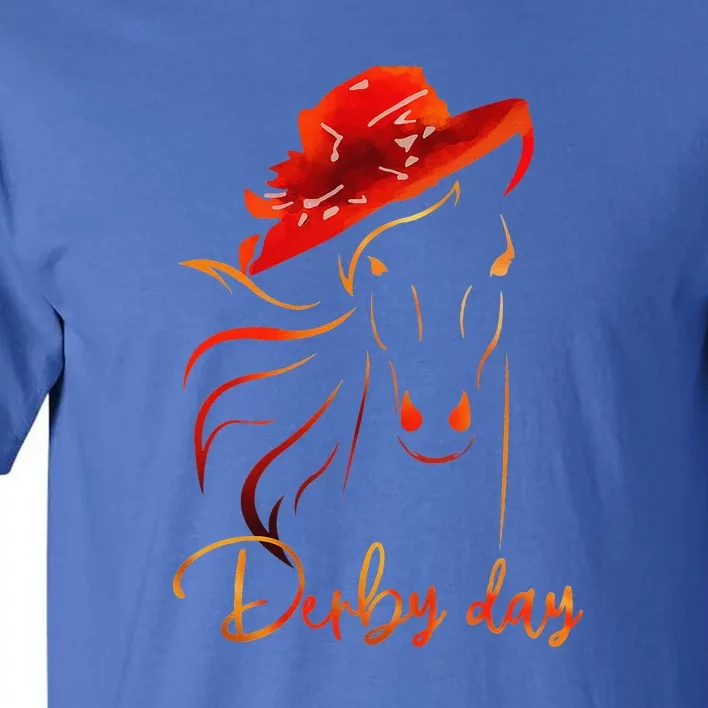 Talk Derby To MeBig Hat Cool Derby Day Horse Lover Tall T-Shirt