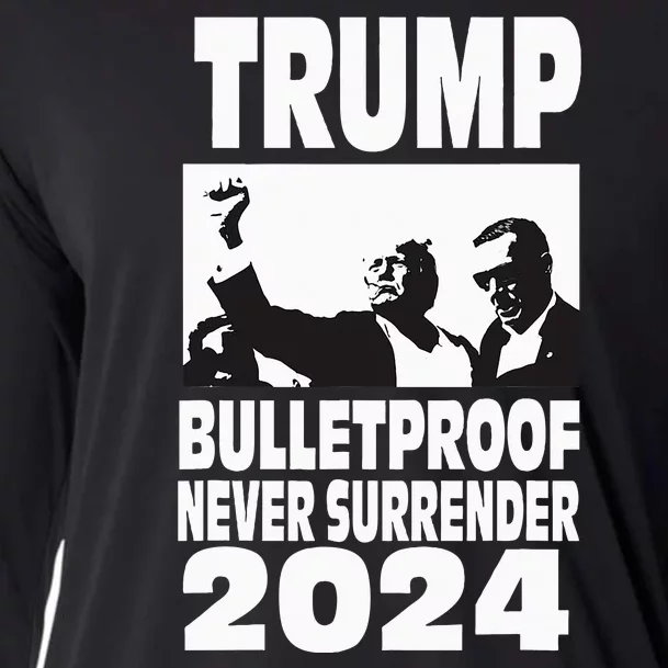 Teflon Don Trump 2024 Bulletproof Never Surrender Legend Cooling Performance Long Sleeve Crew