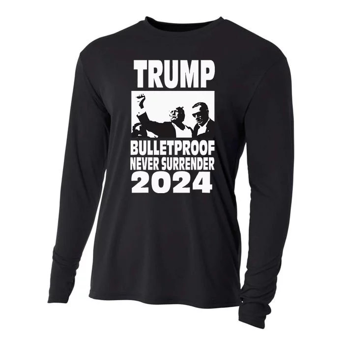 Teflon Don Trump 2024 Bulletproof Never Surrender Legend Cooling Performance Long Sleeve Crew