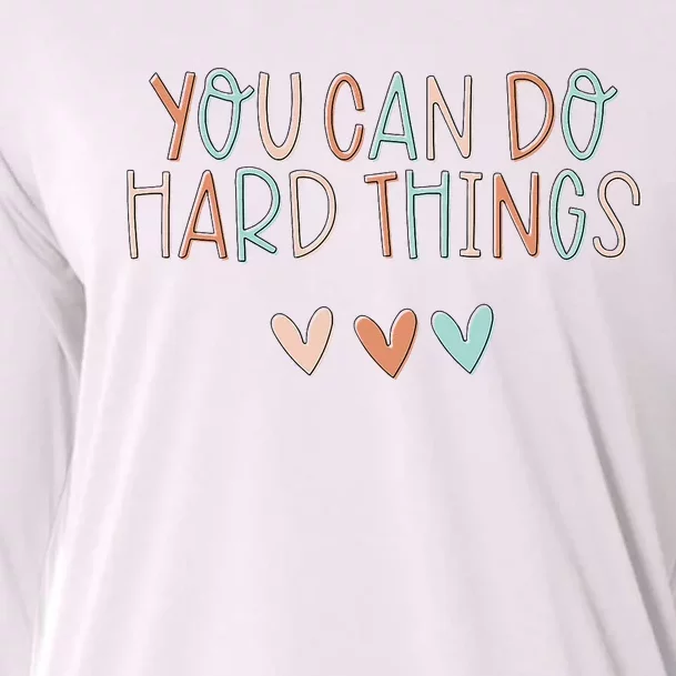 Test Day Teacher You Can Do Hard Things Cooling Performance Long Sleeve Crew