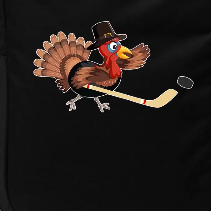 Thanksgiving Day Turkey Play Hockey Player Coach Fan Pilgrim Cool Gift Impact Tech Backpack