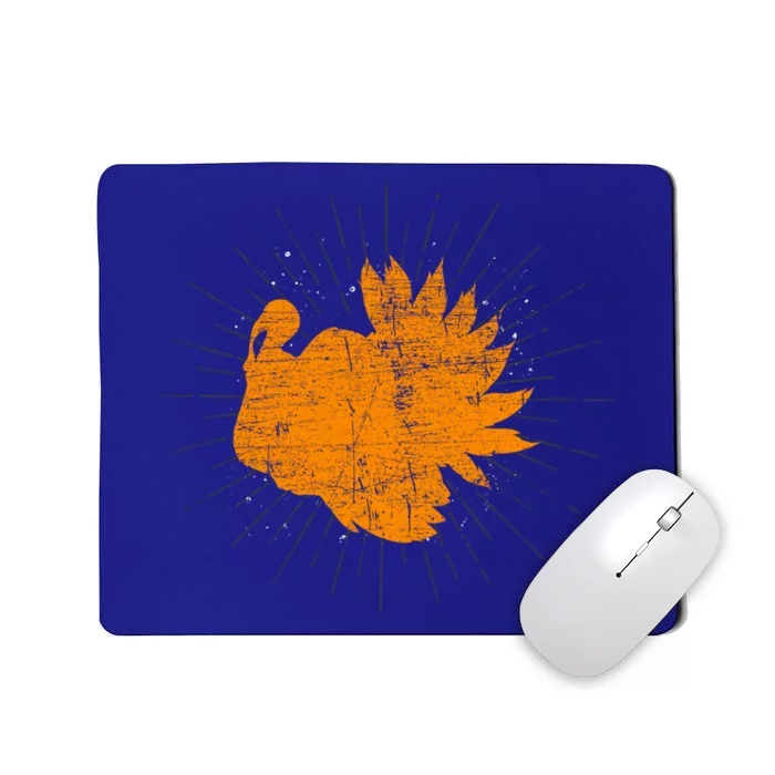 Turkey Day Thanksgiving Holiday Dinner Blessed Family Turkey Funny Gift Mousepad