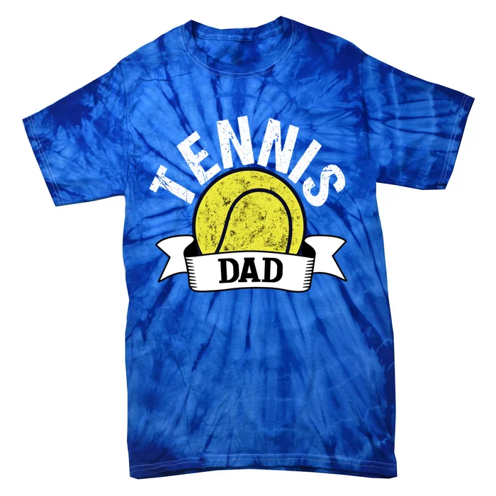 Tennis Dad Tennis Player Funny Tennis Dad Great Gift Tie-Dye T-Shirt