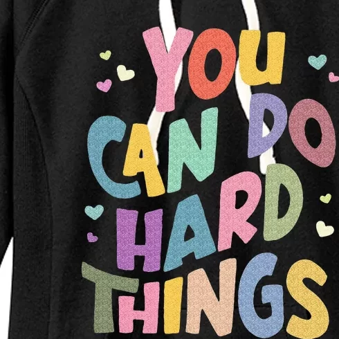 Test Day Teacher You Can Do Hard Things Women's Fleece Hoodie