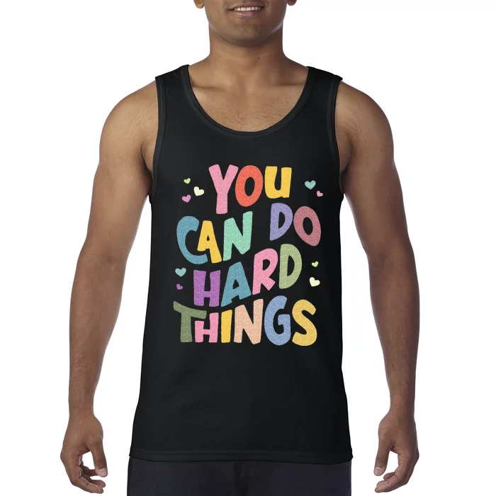 Test Day Teacher You Can Do Hard Things Tank Top