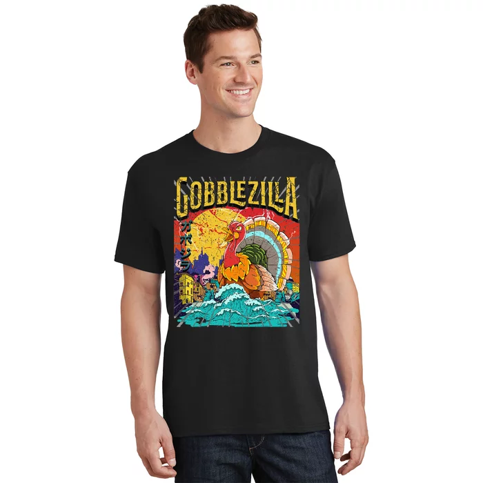 Turkey Day Thanksgiving Gobblezilla T-Shirt