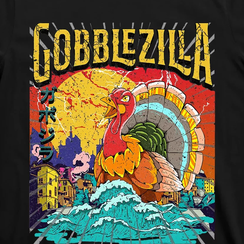 Turkey Day Thanksgiving Gobblezilla T-Shirt