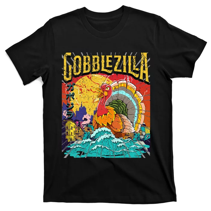 Turkey Day Thanksgiving Gobblezilla T-Shirt