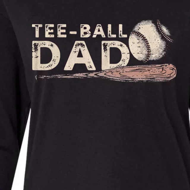 Tball Dad TBall Dad Tee Ball Daddy Sport Fathers Day Womens Cotton Relaxed Long Sleeve T-Shirt