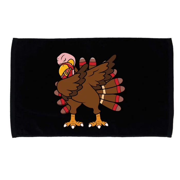 Turkey Dab Thanksgiving Funny Microfiber Hand Towel