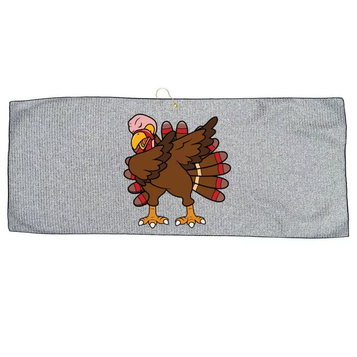 Turkey Dab Thanksgiving Funny Large Microfiber Waffle Golf Towel