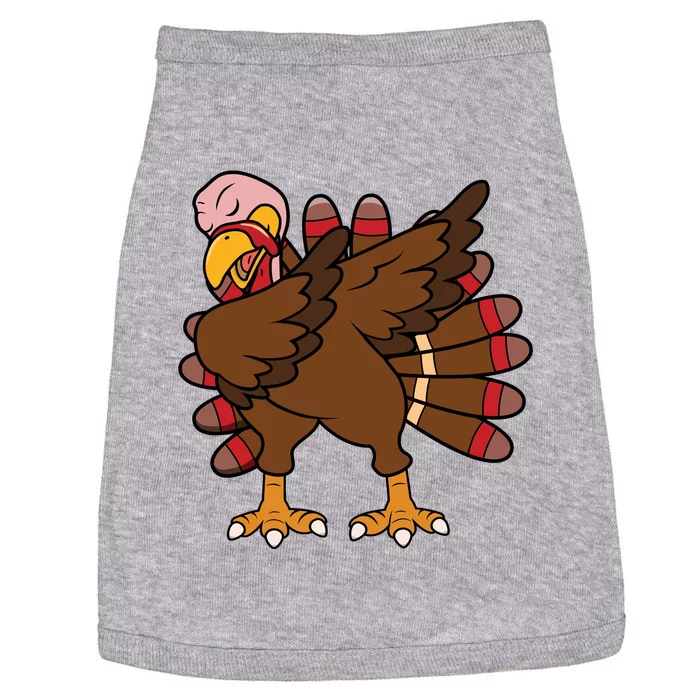 Turkey Dab Thanksgiving Funny Doggie Tank