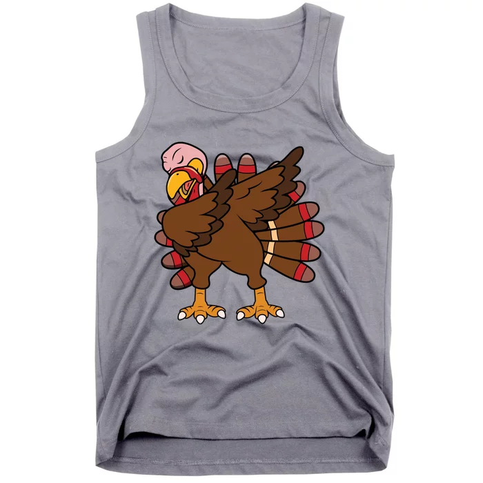 Turkey Dab Thanksgiving Funny Tank Top