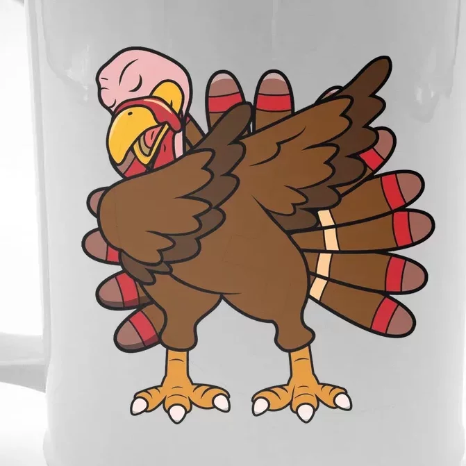 Turkey Dab Thanksgiving Funny Front & Back Beer Stein