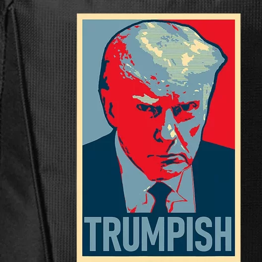 TRUMPISH DONALD TRUMP MUG SHOT Obama Hope Meme Parody City Backpack