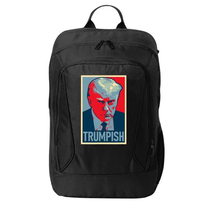 TRUMPISH DONALD TRUMP MUG SHOT Obama Hope Meme Parody City Backpack