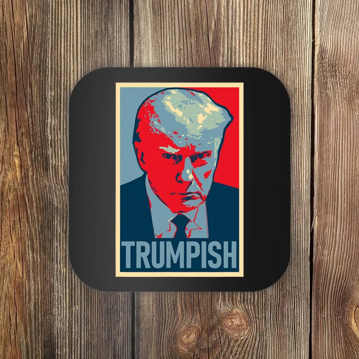 TRUMPISH DONALD TRUMP MUG SHOT Obama Hope Meme Parody Coaster