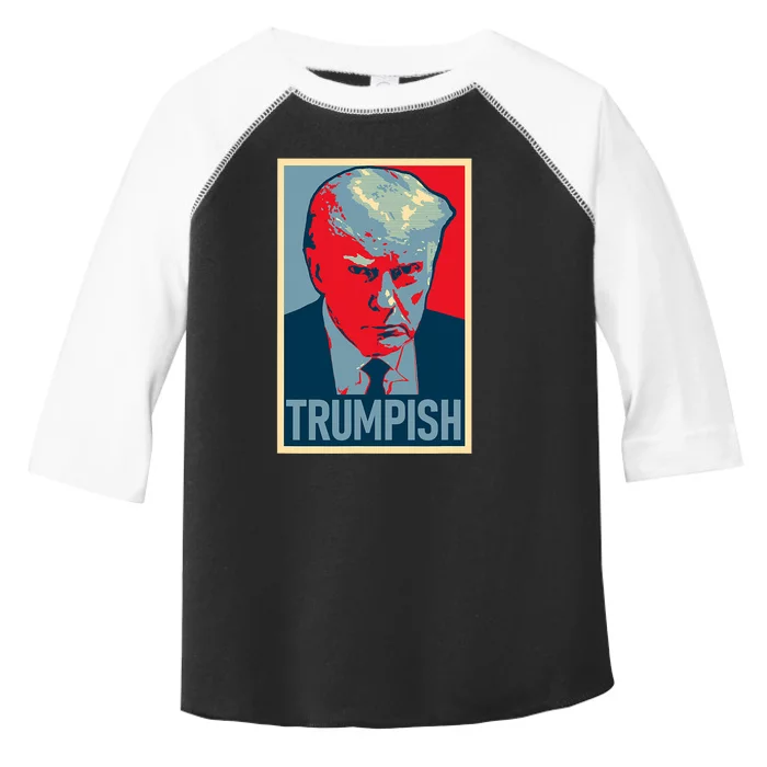 TRUMPISH DONALD TRUMP MUG SHOT Obama Hope Meme Parody Toddler Fine Jersey T-Shirt