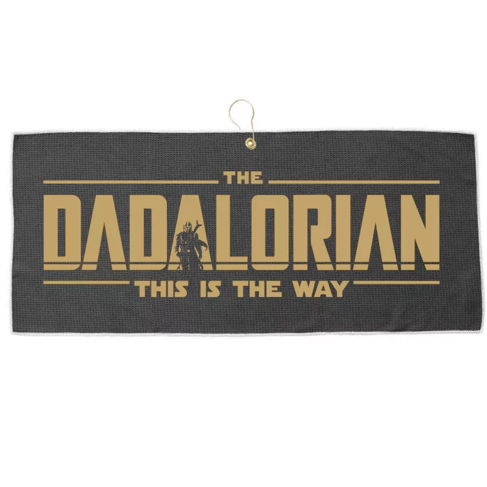 The Dadalorian This Is The Way Vintage Large Microfiber Waffle Golf Towel