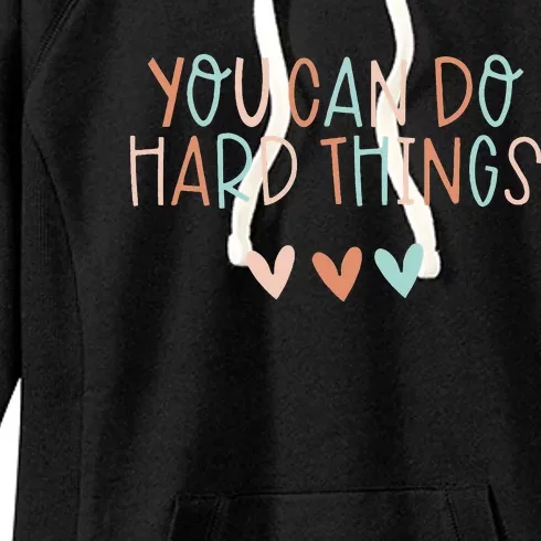 Test Day Teacher You Can Do Hard Things Women's Fleece Hoodie