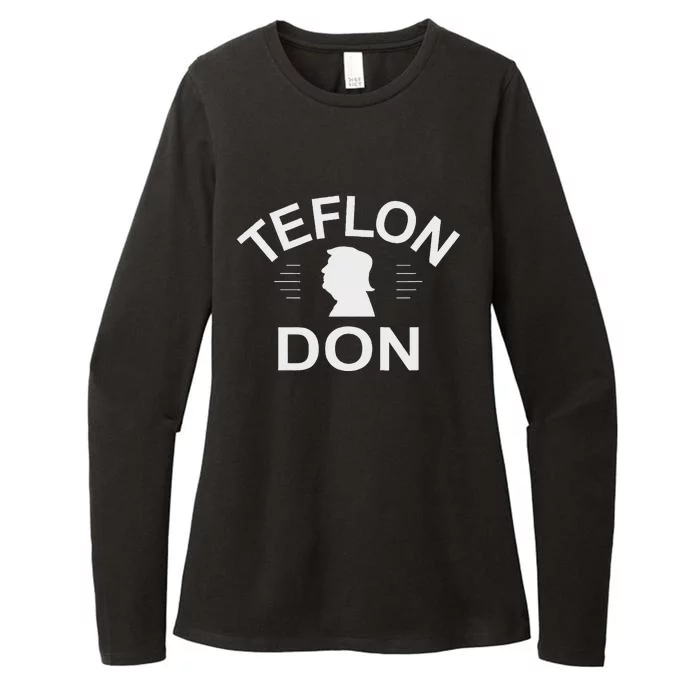 Teflon Don Trump Womens CVC Long Sleeve Shirt