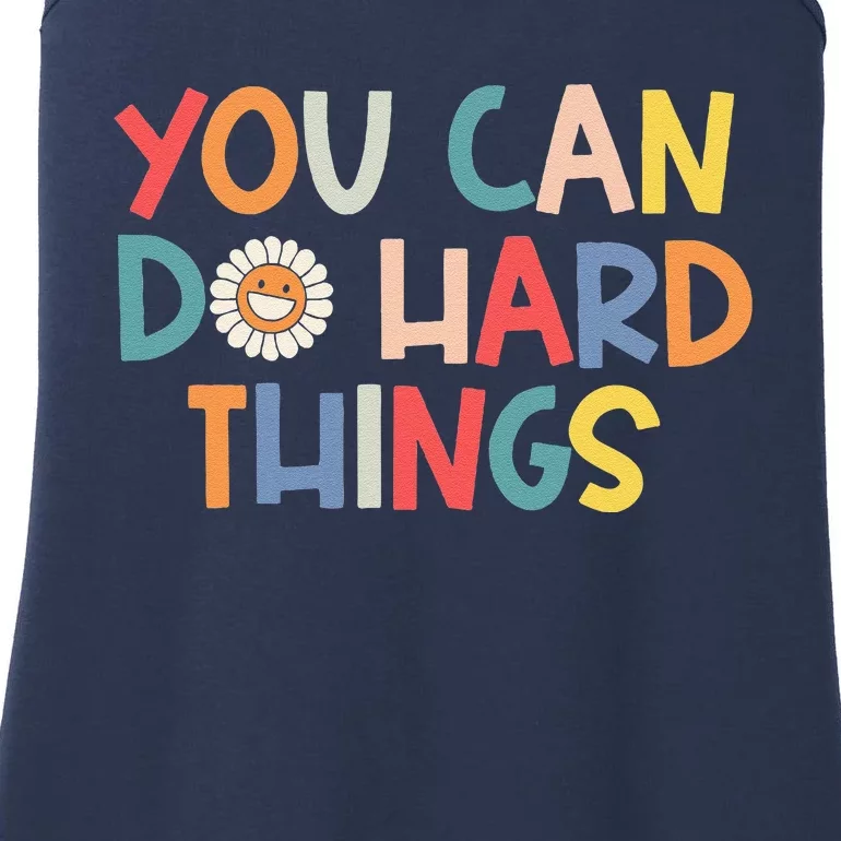 Test Day Teacher You Can Do Hard Things Ladies Essential Tank