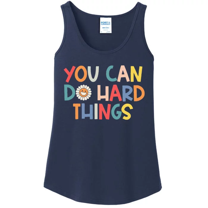 Test Day Teacher You Can Do Hard Things Ladies Essential Tank