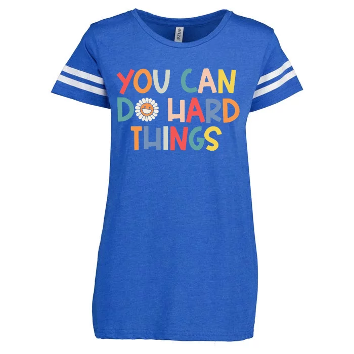 Test Day Teacher You Can Do Hard Things Enza Ladies Jersey Football T-Shirt