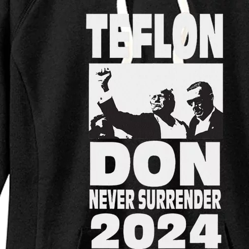 Teflon Don Trump 2024 Bulletproof Legend Design Women's Fleece Hoodie