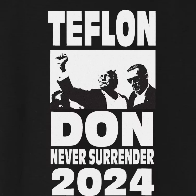 Teflon Don Trump 2024 Bulletproof Legend Design Women's Crop Top Tee