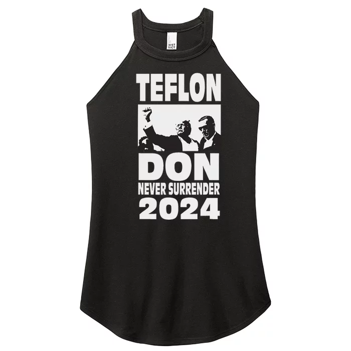 Teflon Don Trump 2024 Bulletproof Legend Design Women’s Perfect Tri Rocker Tank