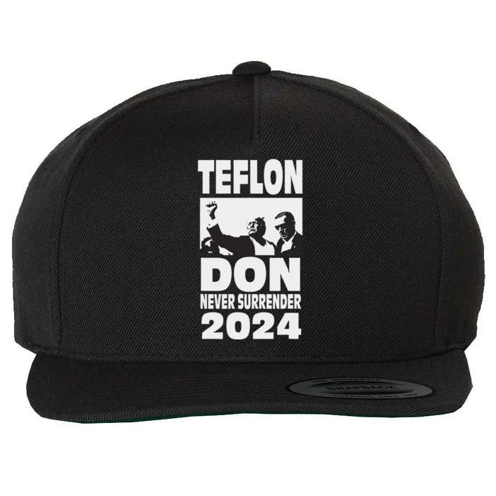 Teflon Don Trump 2024 Bulletproof Legend Design Wool Snapback Cap