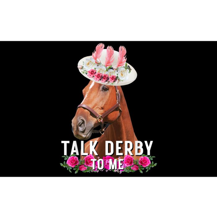 Talk Derby To Me Horse Racing Funny Derby Day Bumper Sticker