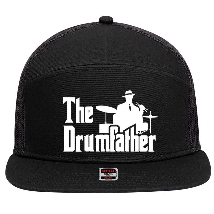 The Drumfather 7 Panel Mesh Trucker Snapback Hat