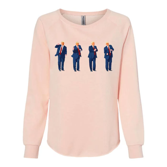 Trump Dance Trump 2024 Womens California Wash Sweatshirt